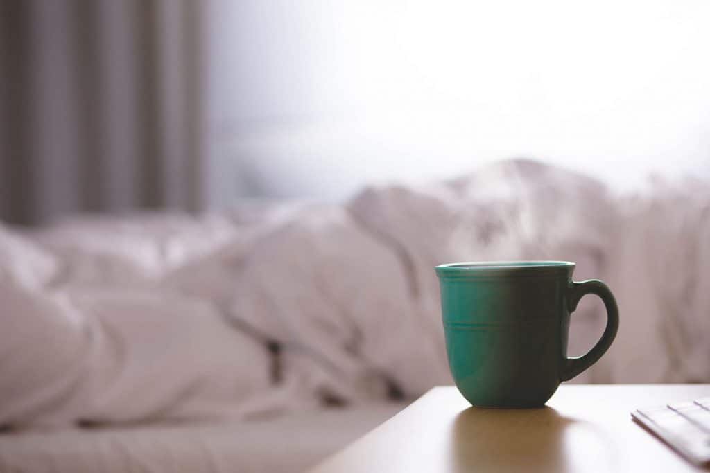 Mug on bedside table | Meyer Clinic